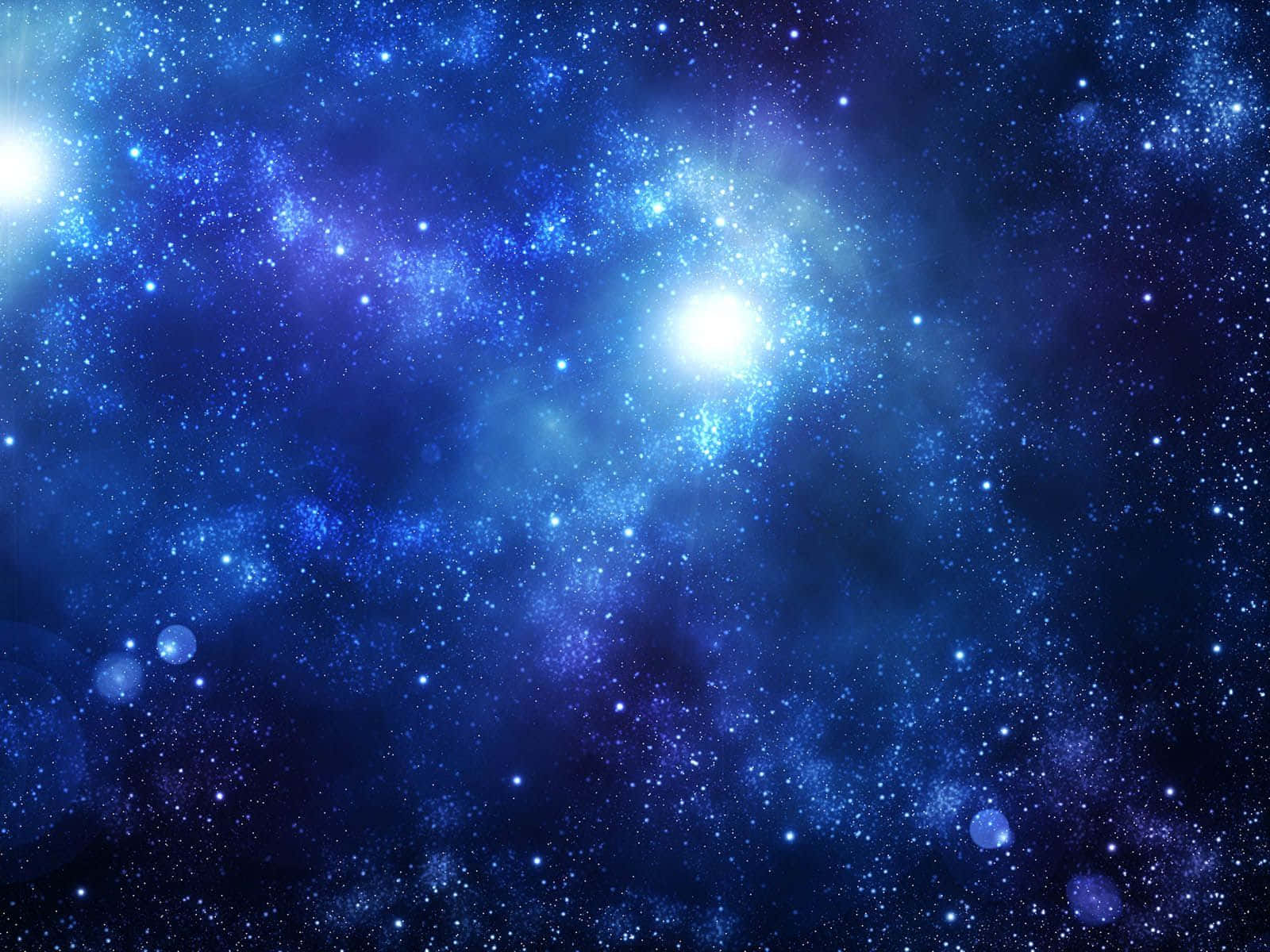 Impresionantesestrellas Azules En El Paisaje Galáctico