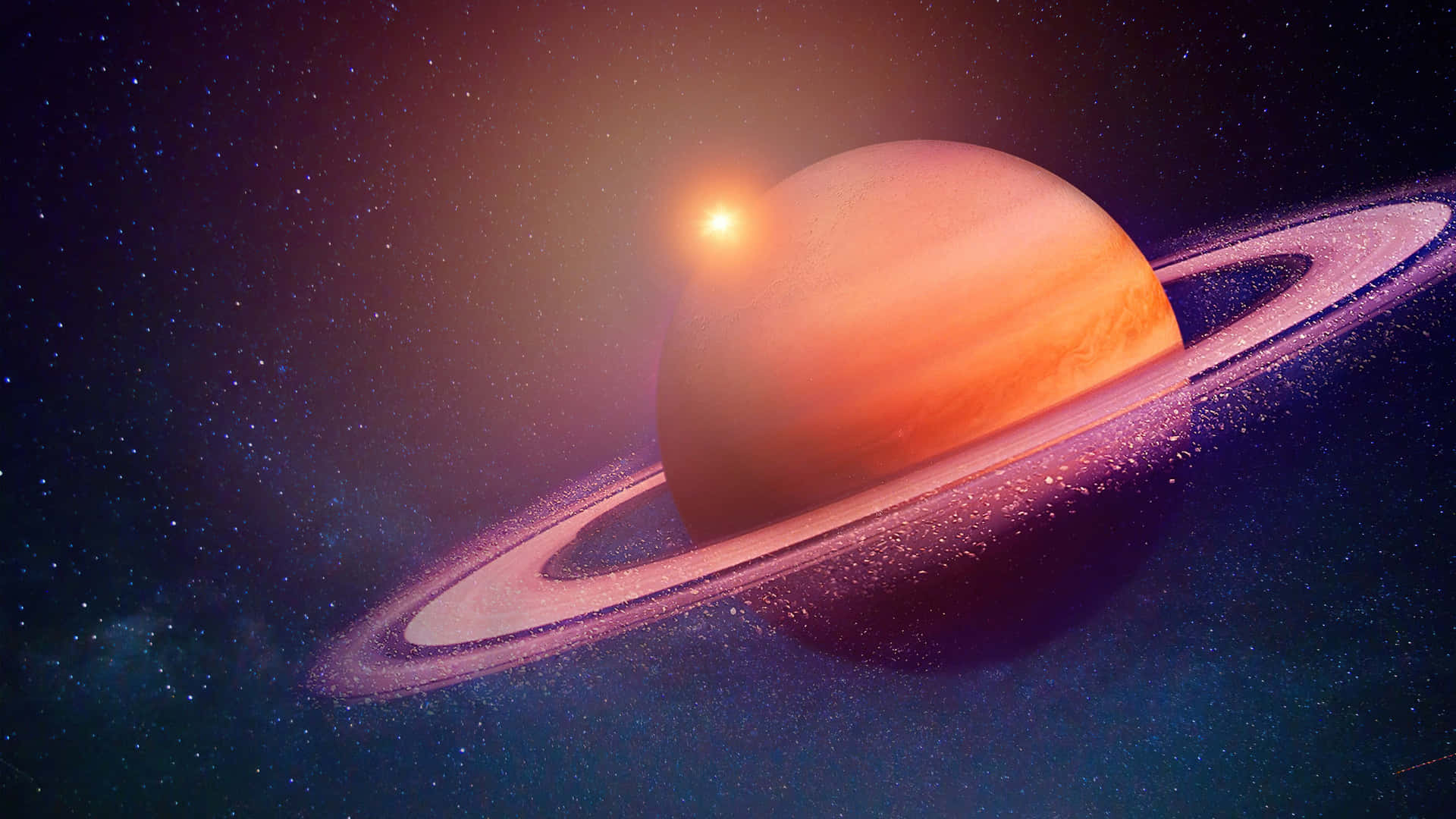 Impresionantevista De Saturno En El Espacio Exterior