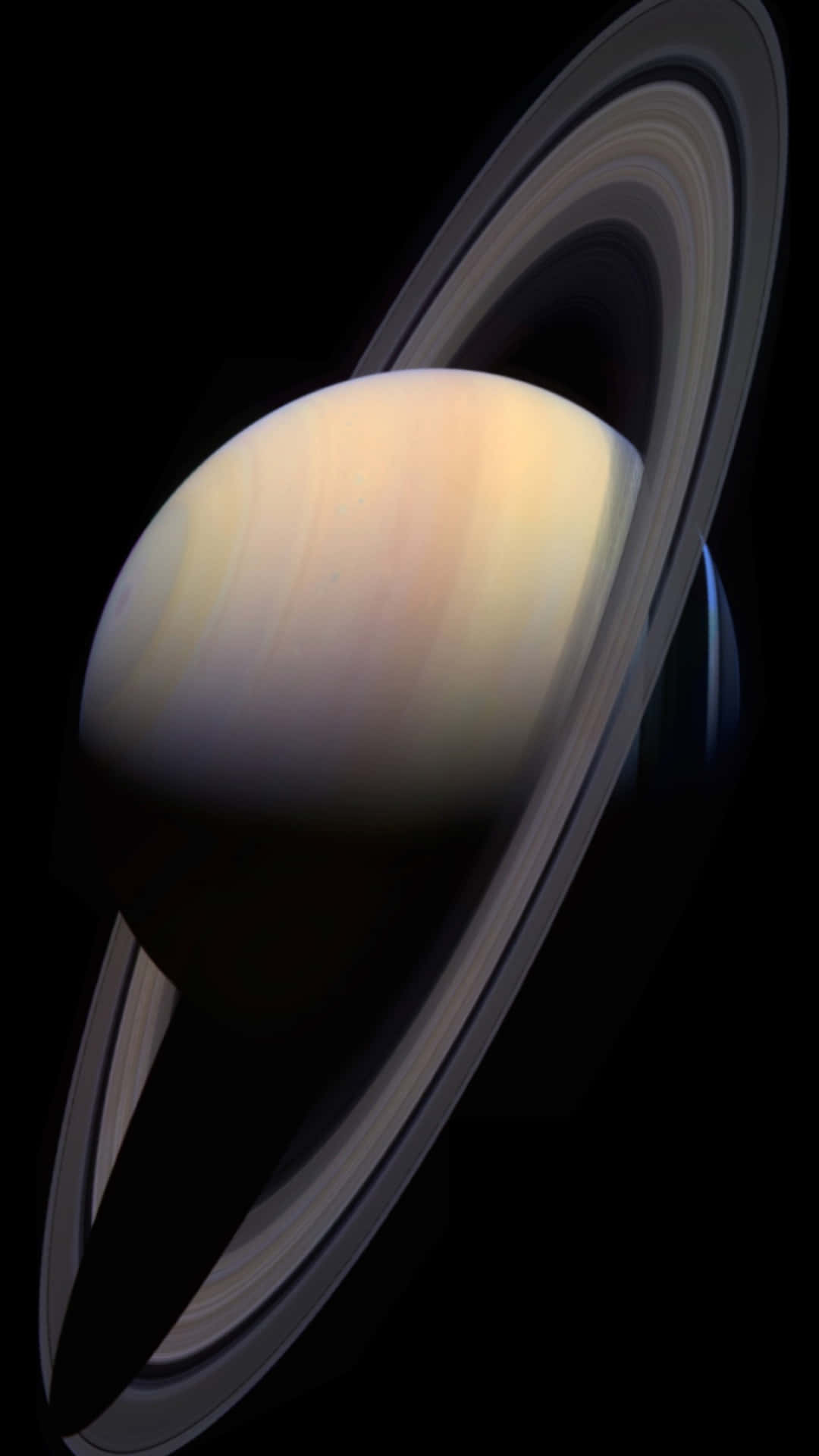 Impresionantevista De Saturno Y Sus Anillos