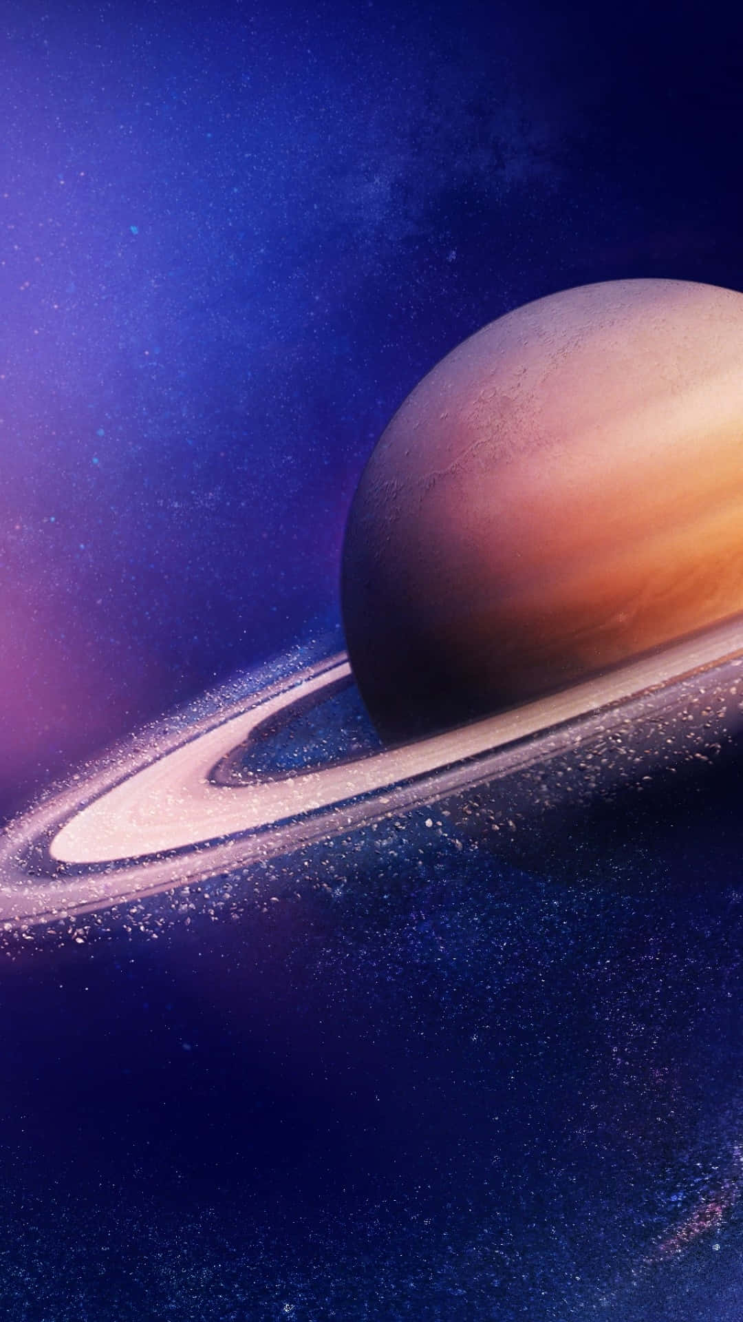 Impresionantevista En Primer Plano De Saturno
