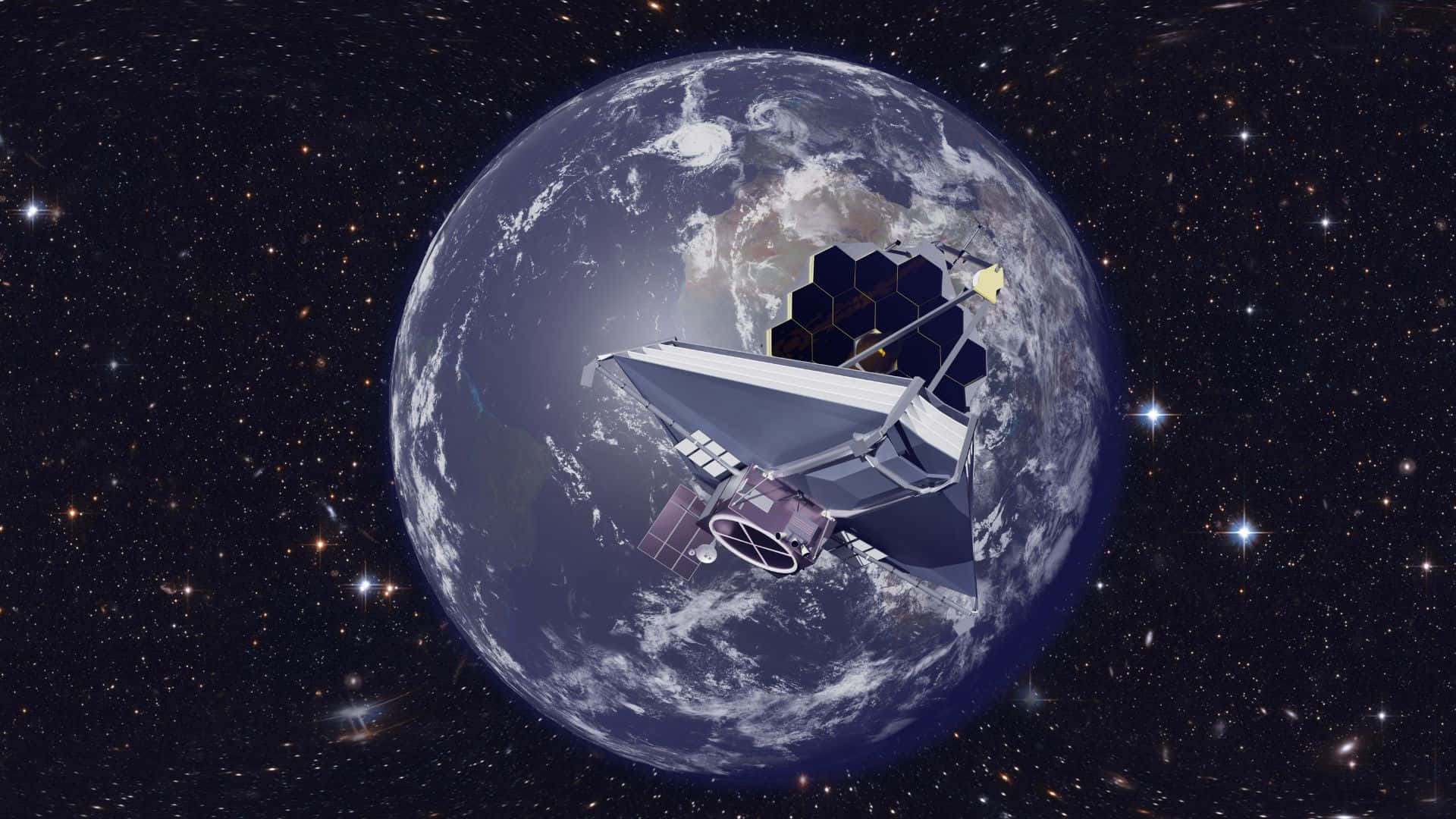 Impresionantevista Espacial En Vivo Fondo de pantalla