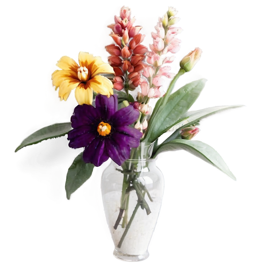 Impressionist Flower Scene Png Mbx19 PNG