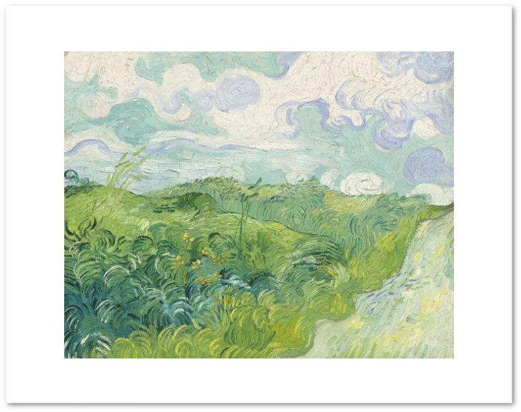 Impressionist Wheat Field Painting PNG