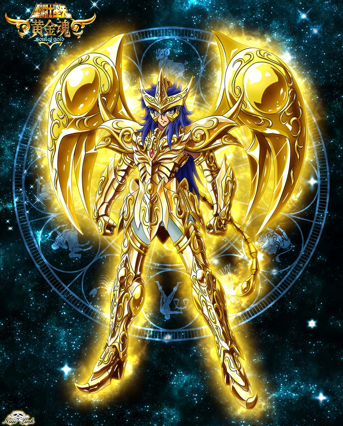 Impressive Image Of Scorpio Milo - The Brave Gold Saint Of The Scorpio Constellation In "saint Seiya". Wallpaper