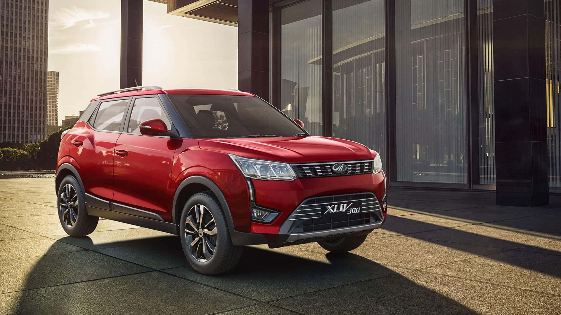 Impressive Mahindra Xuv300 In Action Wallpaper