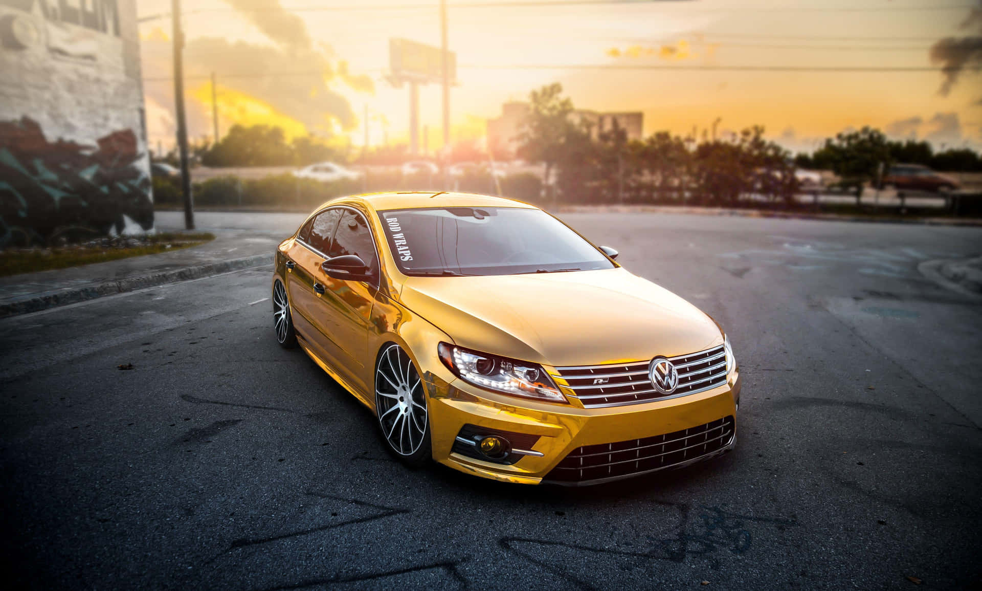 Volkswagen Passat Cc Yang Mengesankan Dalam Aksi Wallpaper