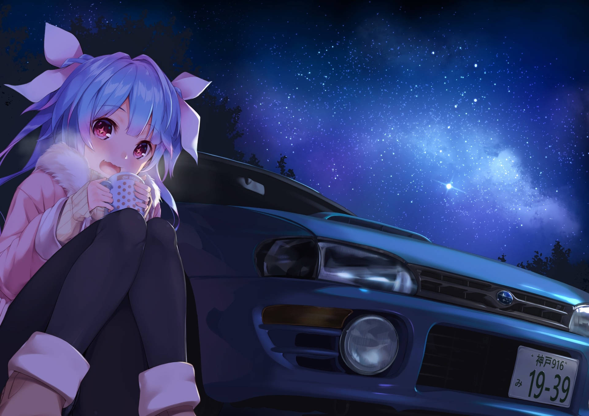 Impreza Anime Car Background