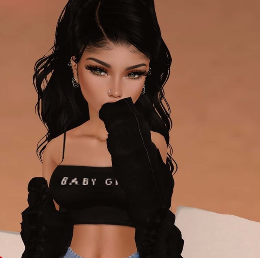 IMVU Avatar standing tall