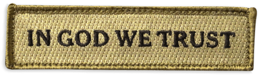 In God We Trust Embroidered Patch PNG