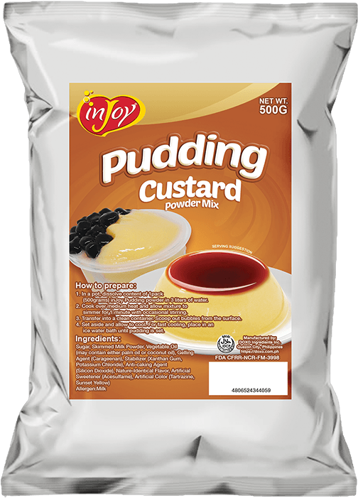 In Joy Pudding Custard Powder Mix Package PNG