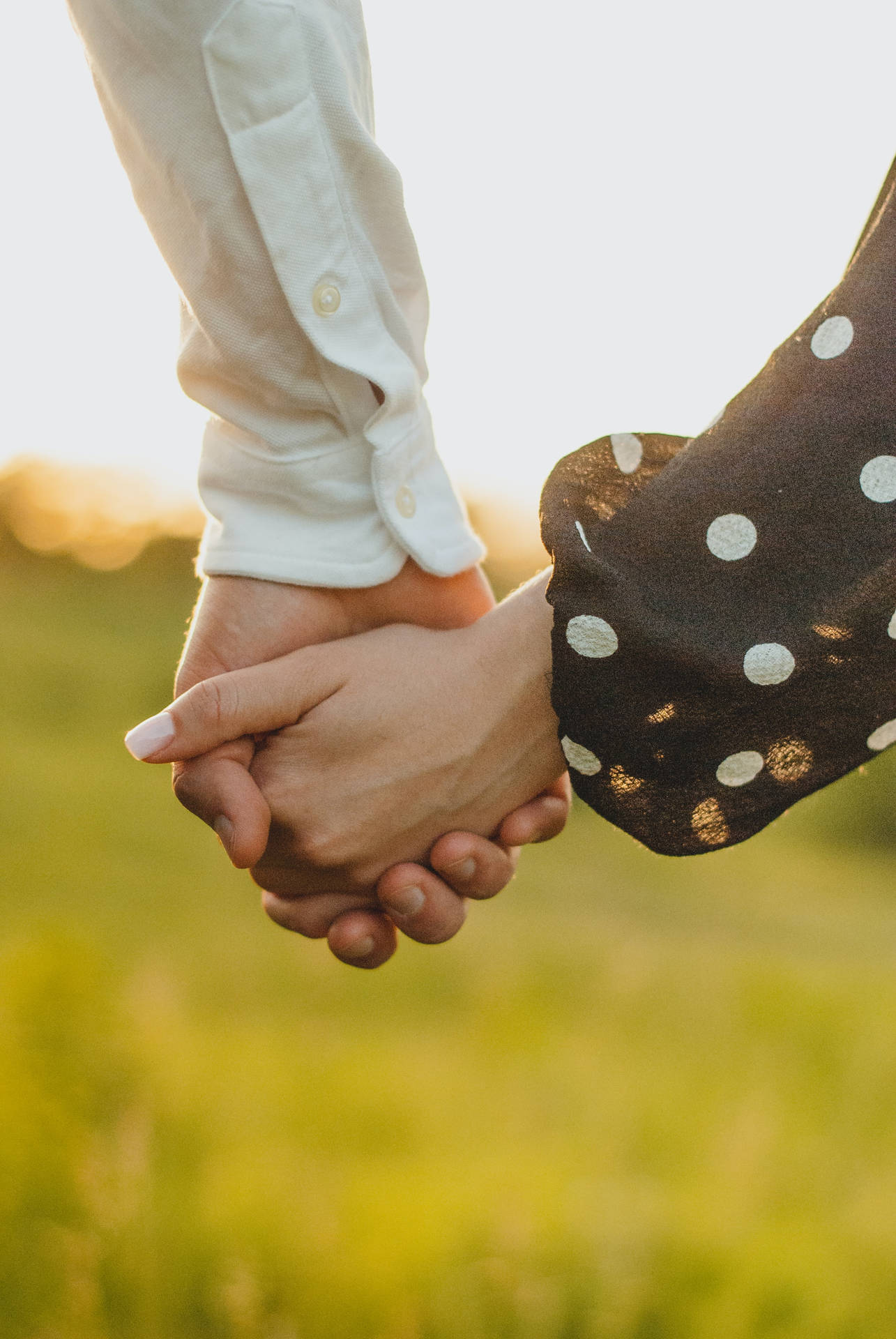 In Love Couples Holding Hands Wallpaper