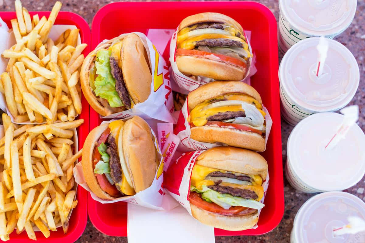 "Stop at In N Out for the Best Burgers!" Wallpaper