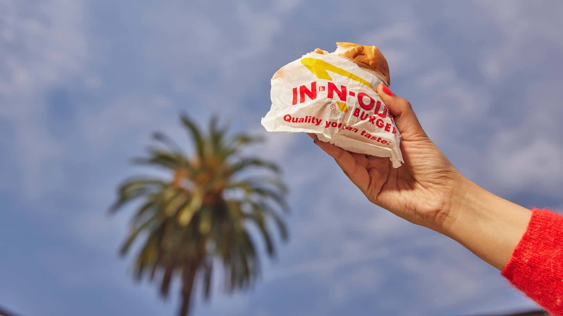 Delicious In N Out Burgers Wallpaper