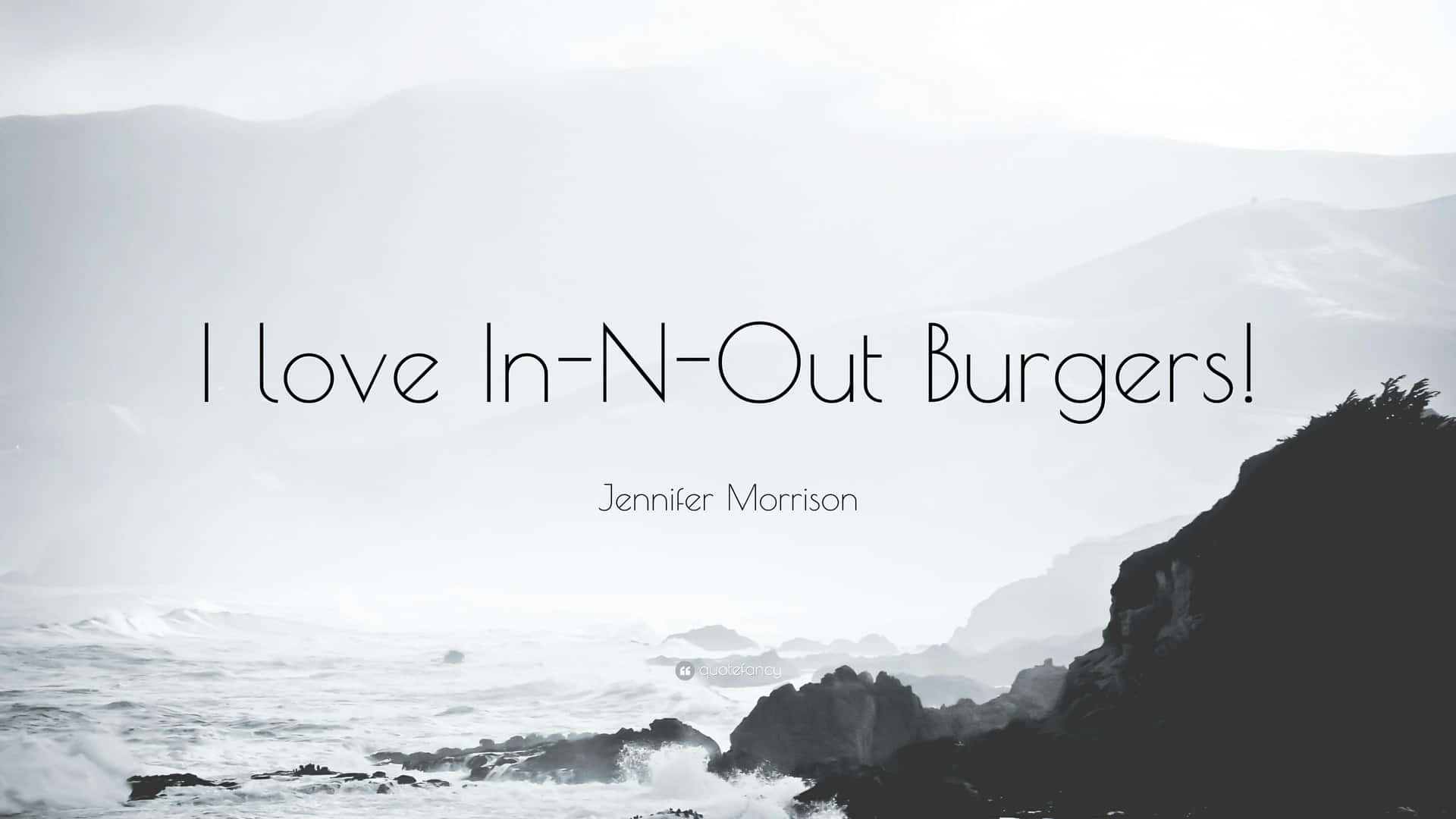 Enjoy a classic In N Out burger with friends Wallpaper