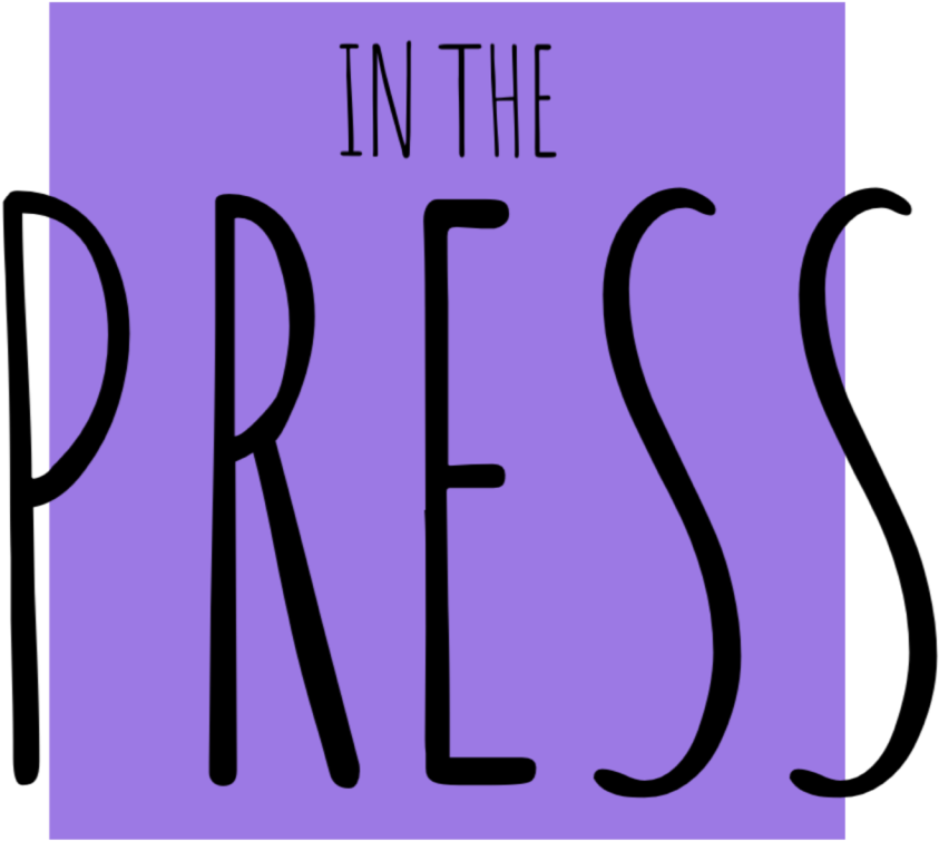 In The Press Text Overlay PNG