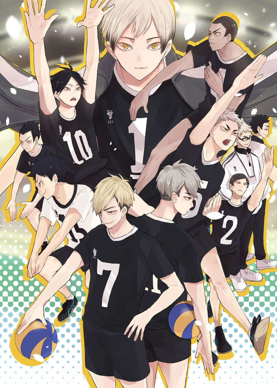 Inarizaki High School Volleyball Team Players Wallpaper