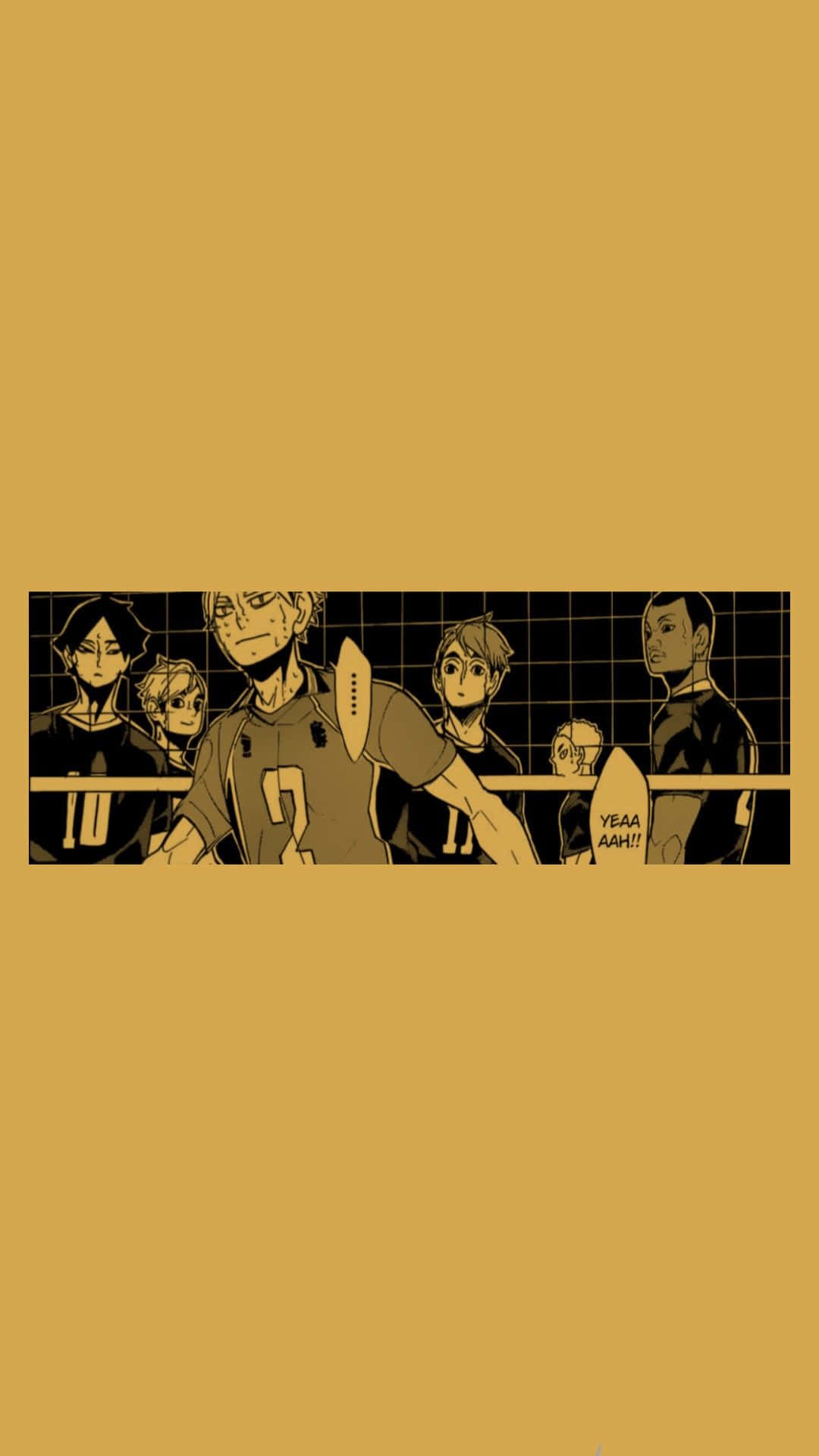Inarizaki High School Volleyball Team in Action Wallpaper