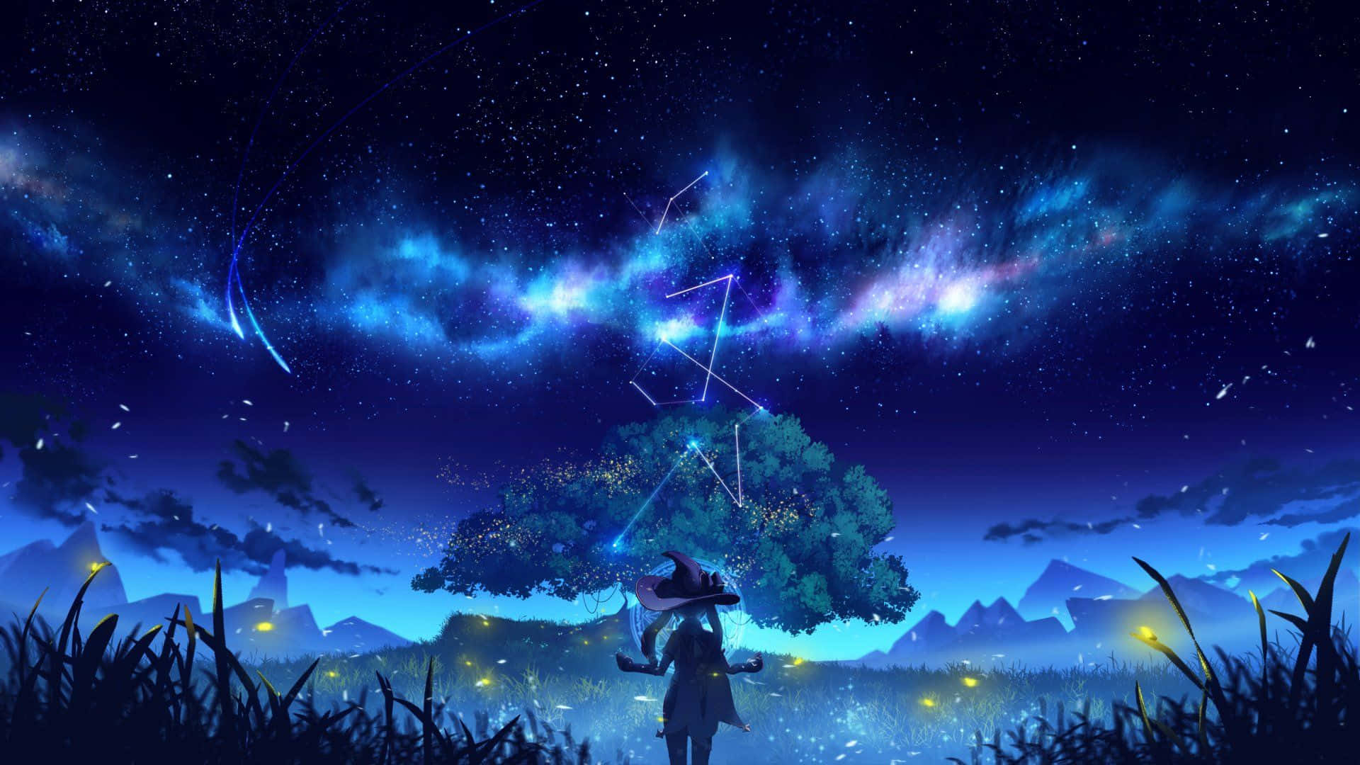 Stars In Sky Inazuma Genshin Wallpaper