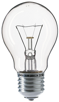 Incandescent Bulb Close Up PNG