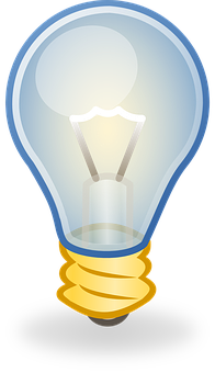 Incandescent Light Bulb Graphic PNG