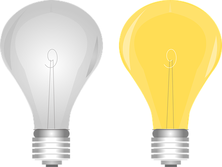 Incandescent Light Bulbs Illustration PNG