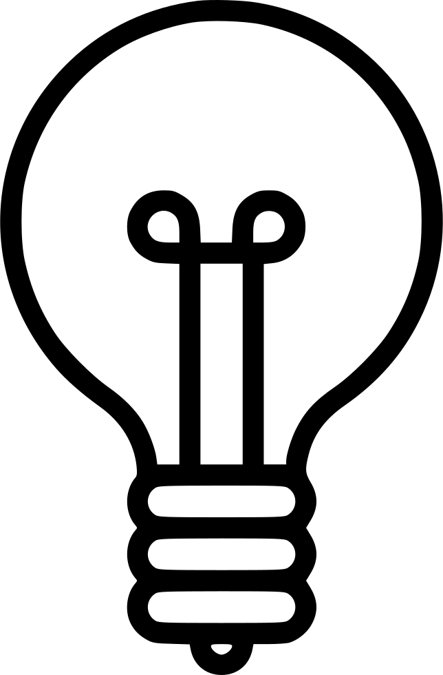 Incandescent Lightbulb Outline SVG