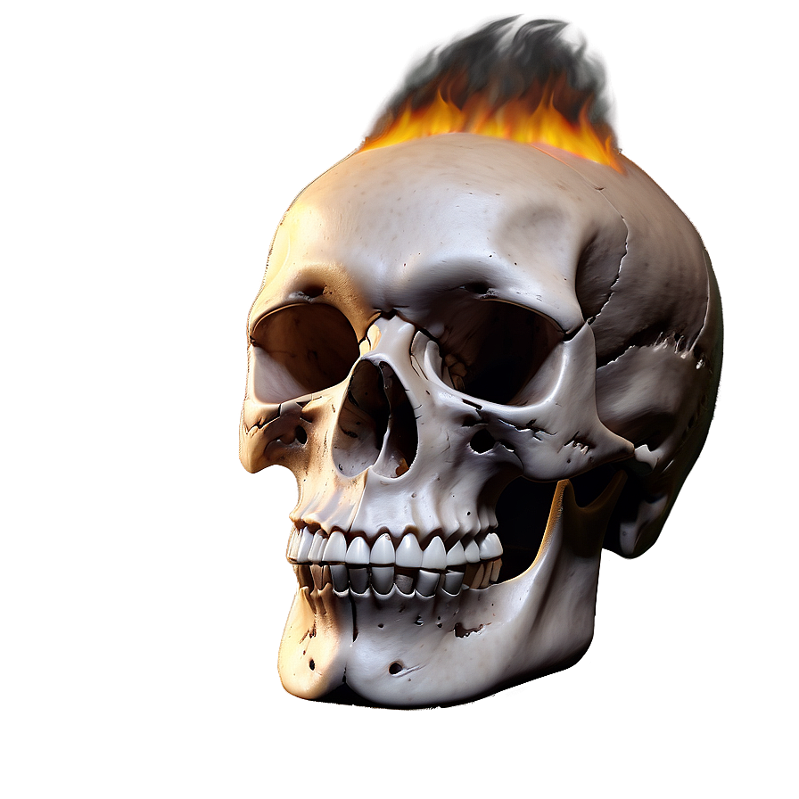 Incendiary Skull Design Png Gyd26 PNG