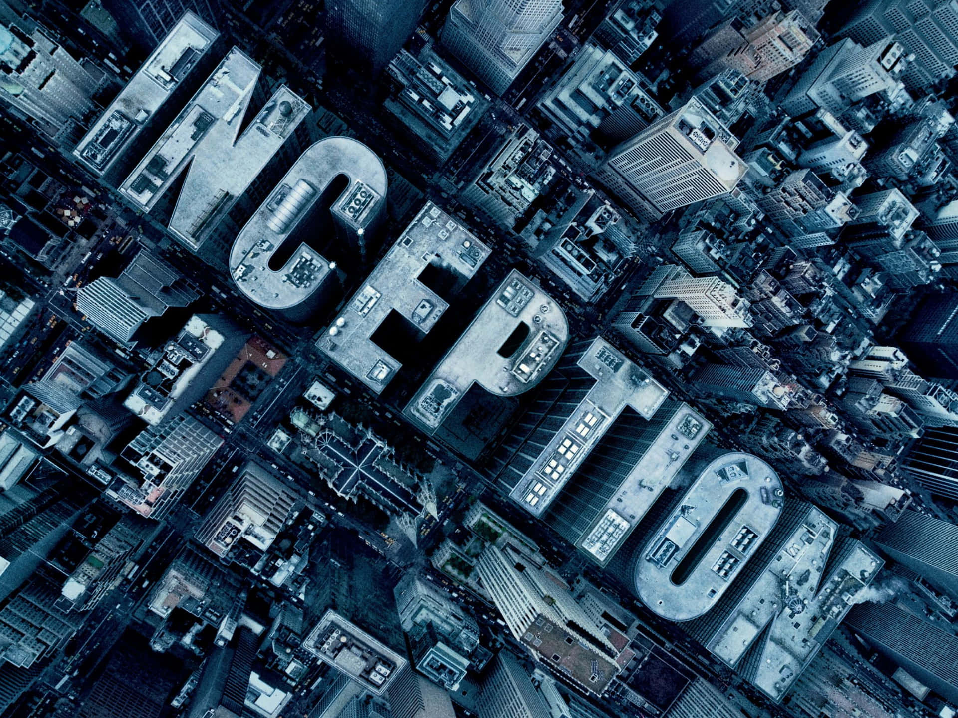 Inception Movie Aerial View Building Letters Wallpaper