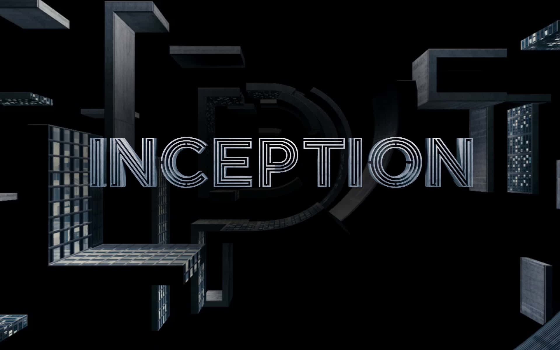 Inception Movie Title Graphic Wallpaper