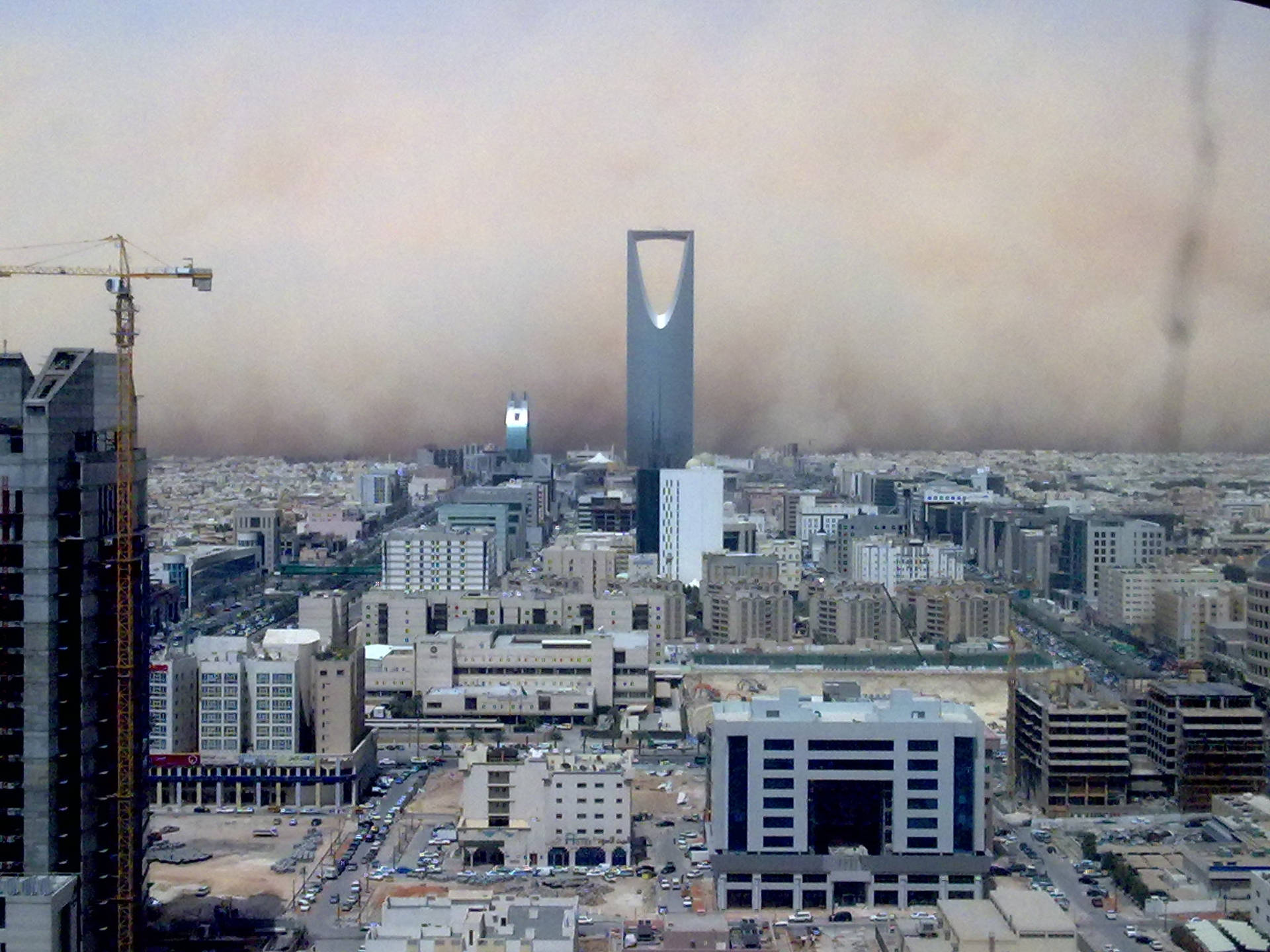 Incoming Sandstorm In Riyadh Wallpaper