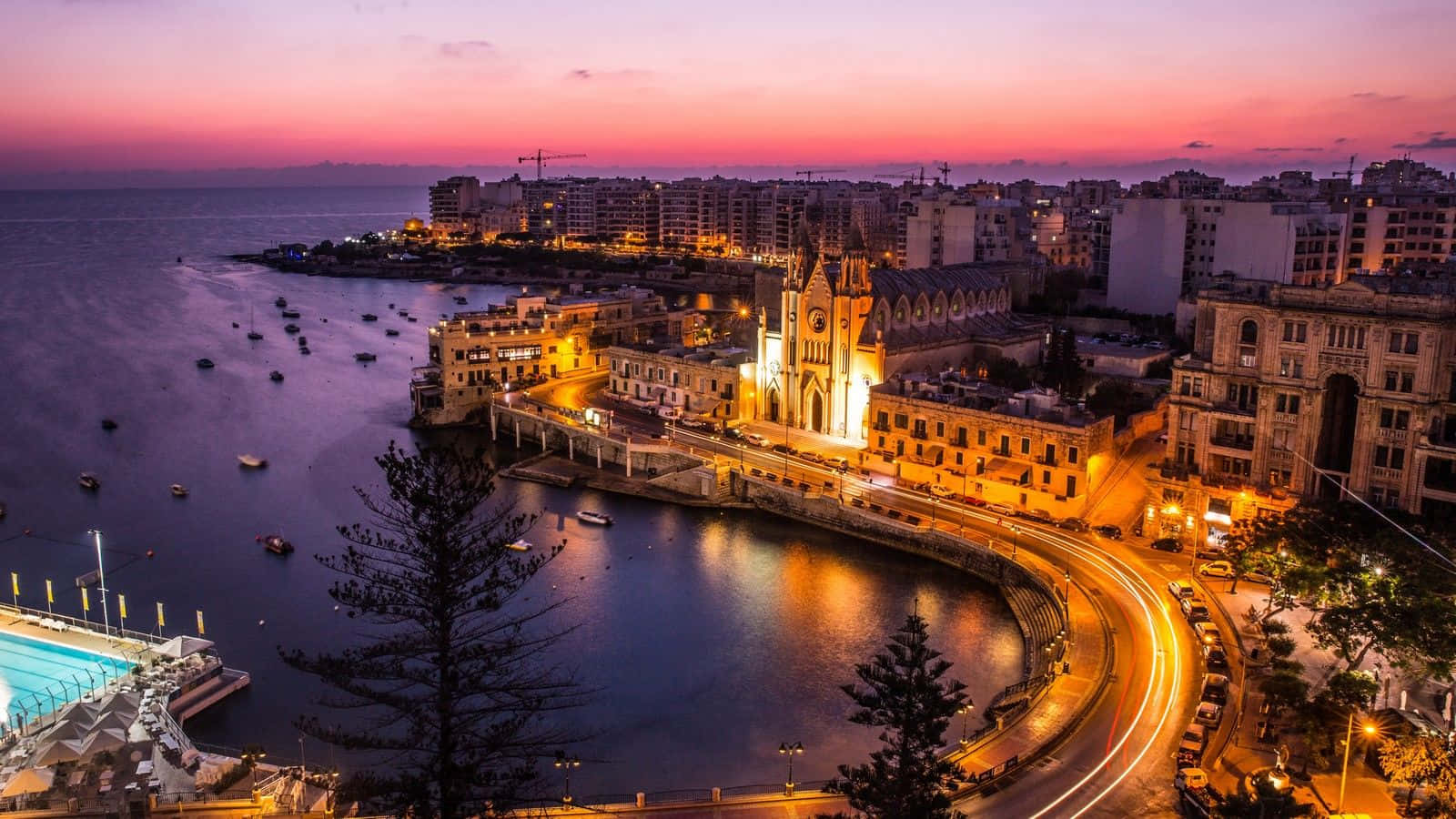 Incredibilelinea Costiera Di Malta Al Tramonto