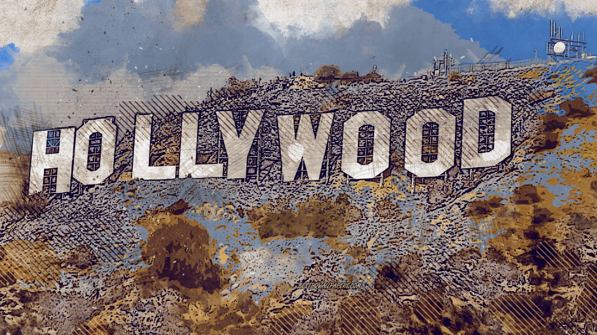 Incredible Hollywood Graphic Art Wallpaper