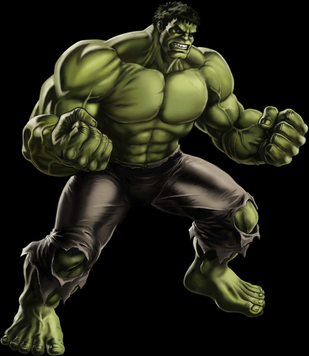 Incredible Hulk Avengers Illustration PNG