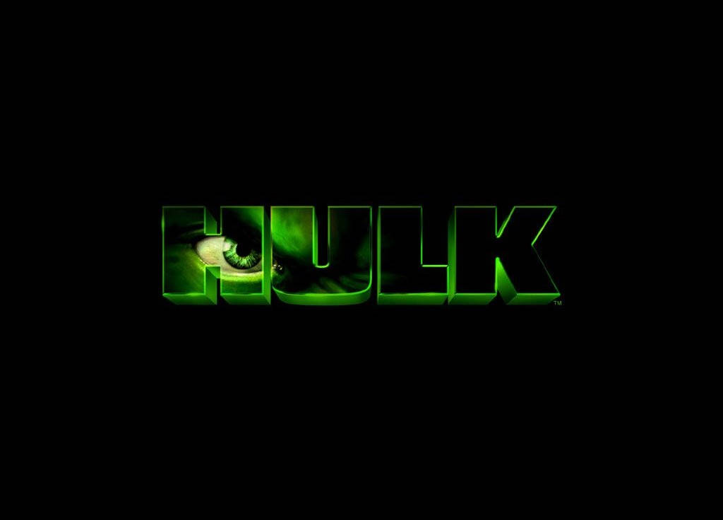 Logotipodo Olho Do Incrível Hulk. Papel de Parede