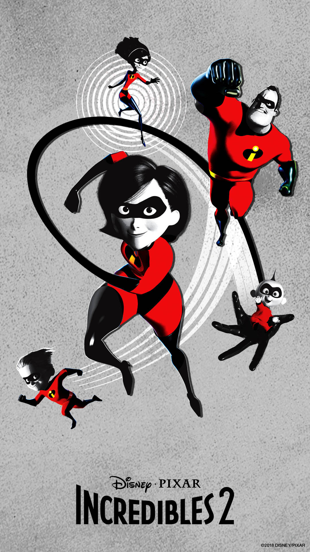 Incredibles 2 Art Movie Poster Background
