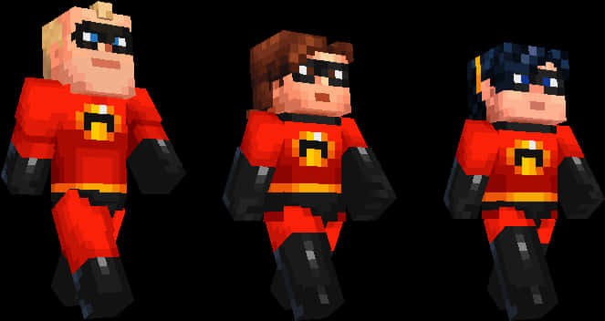 Incredibles_ Minecraft_ Skins PNG
