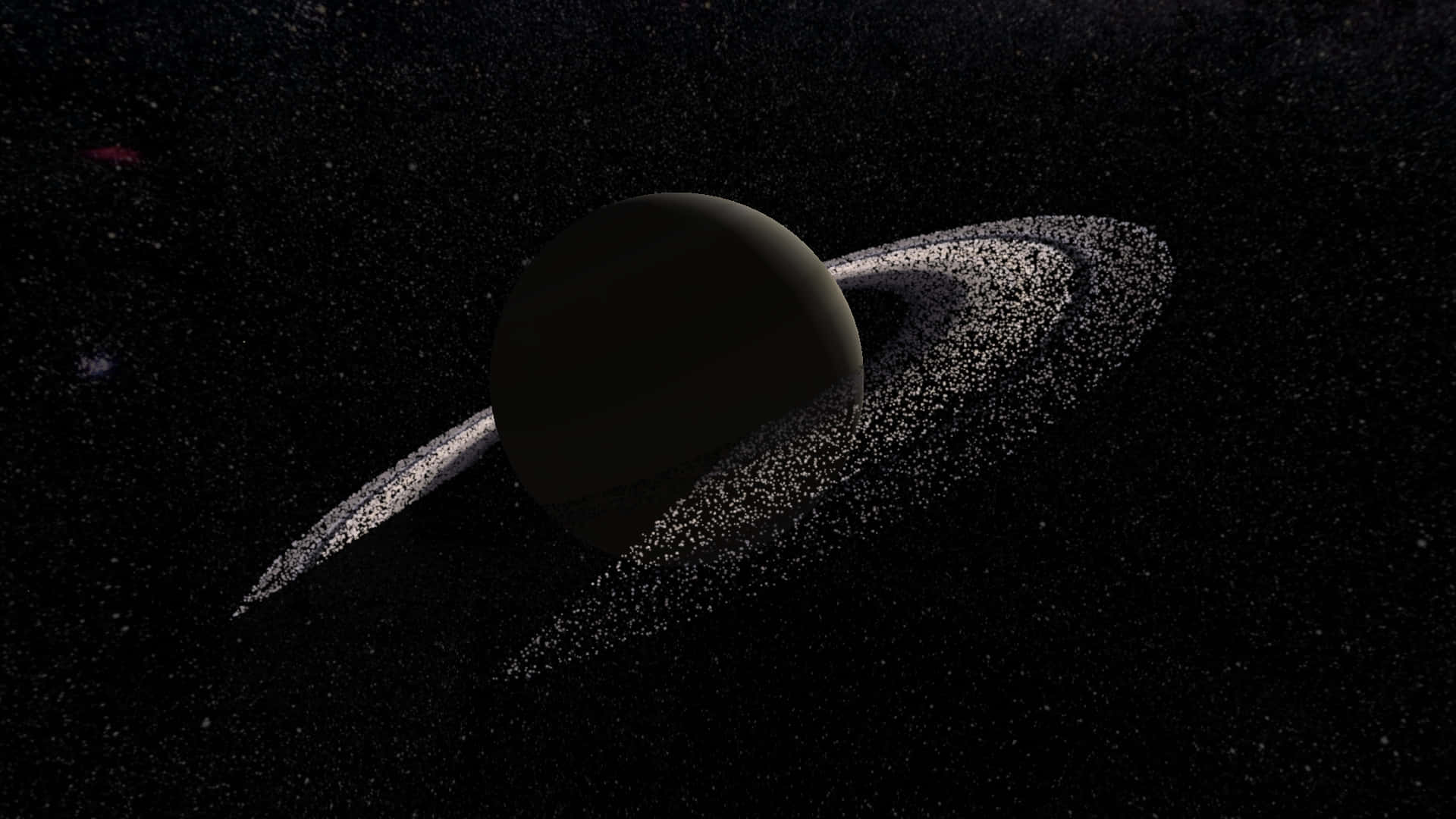 Increíblevista Del Majestuoso Saturno En El Espacio.