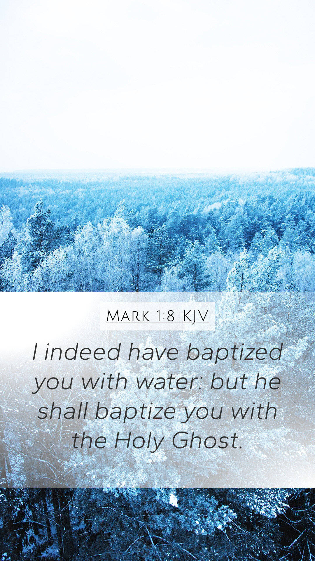 Indeed I Have Baptized Quote Wallpaper