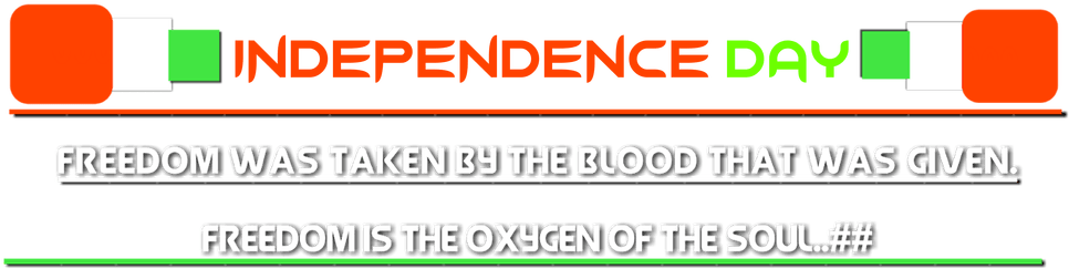 Independence Day Banner Design PNG