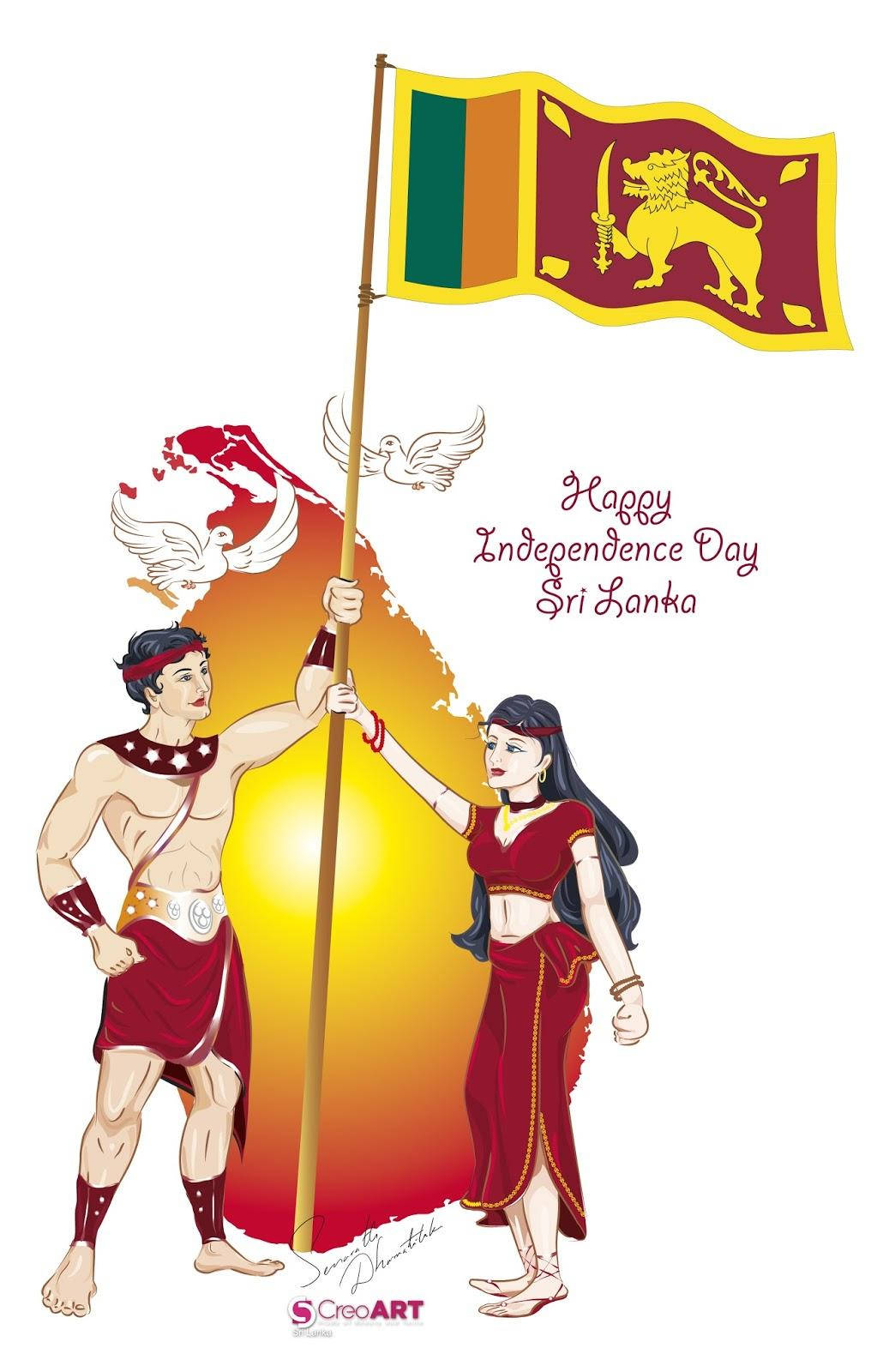 Independence Day Sri Lanka Art