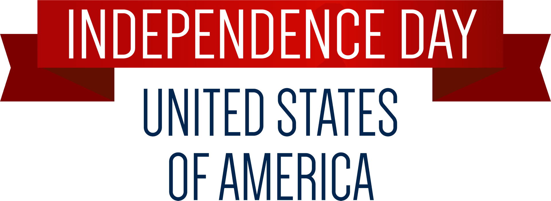 Independence Day U S A Banner PNG