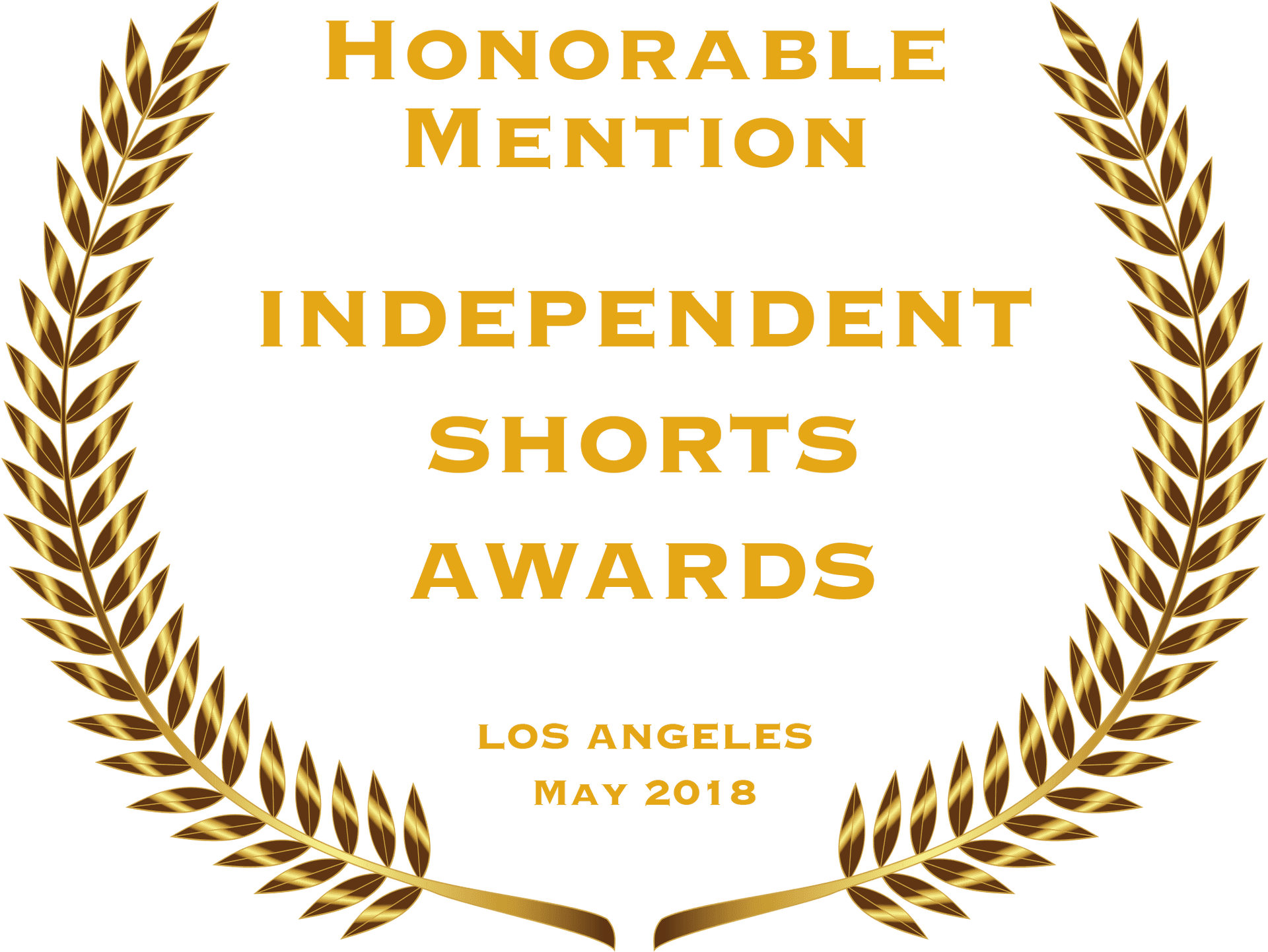 Independent Shorts Awards Laurel Wreath May2018 PNG