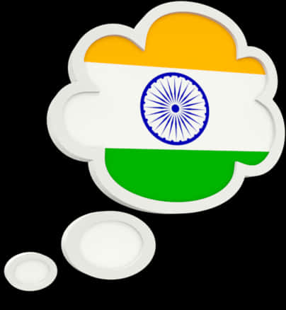 India Flag Cloud Icon PNG