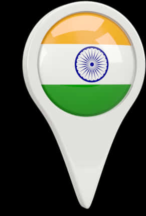 India Flag Map Pin PNG
