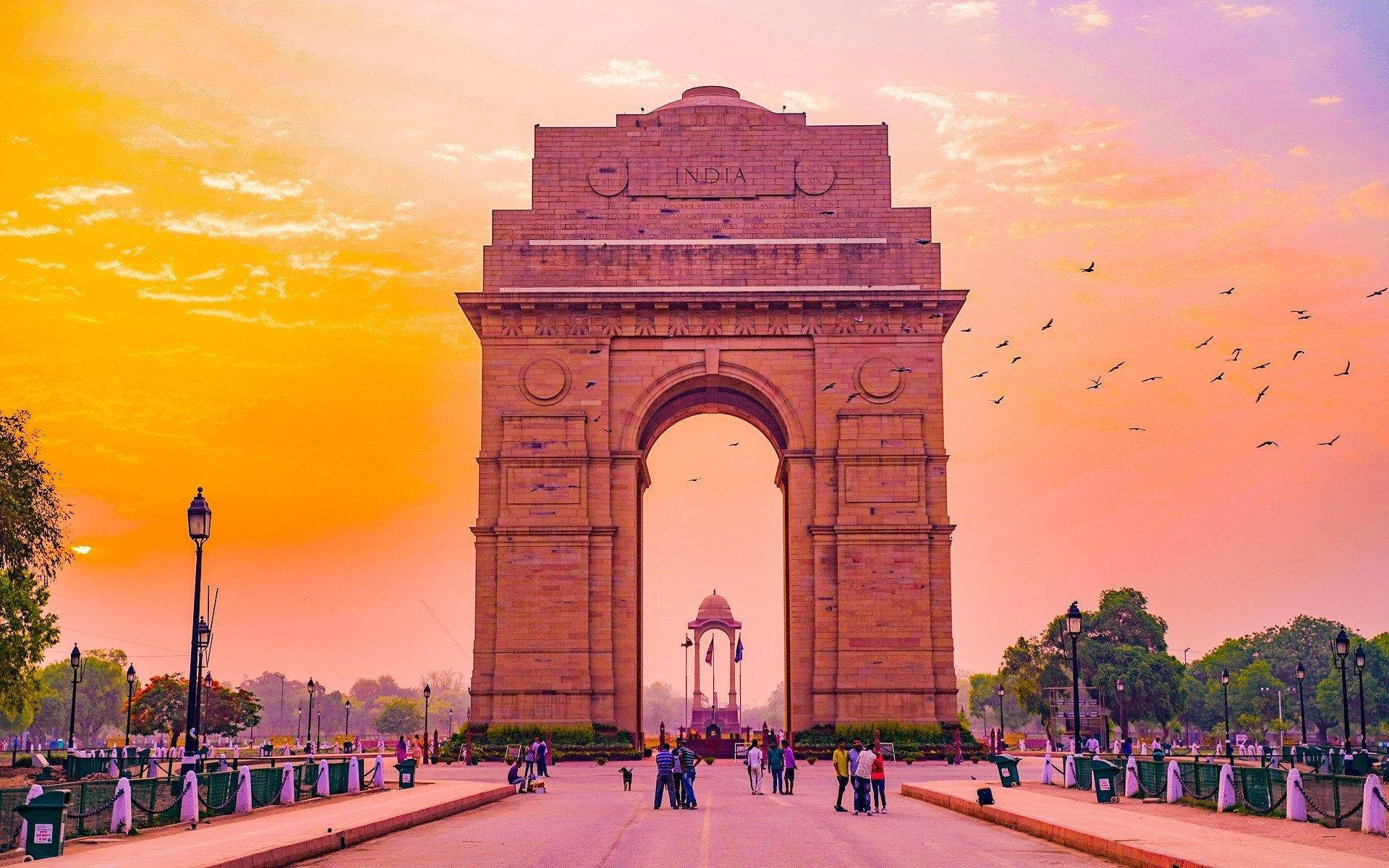 India Gate in Delhi wallpaper