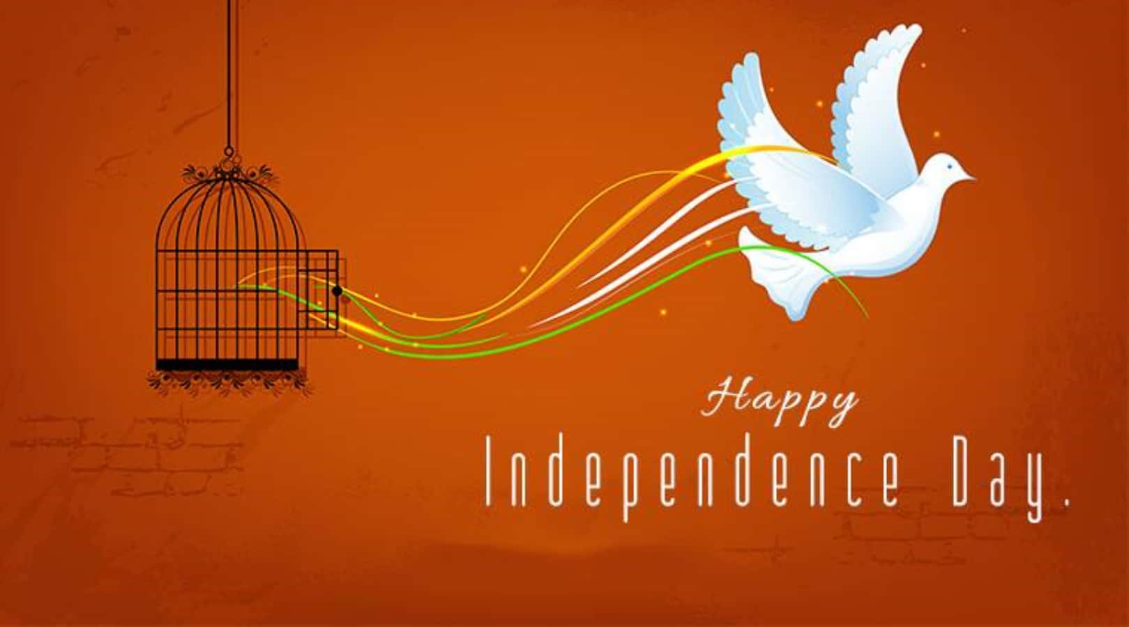 India Independence Day Flying Dove Picture