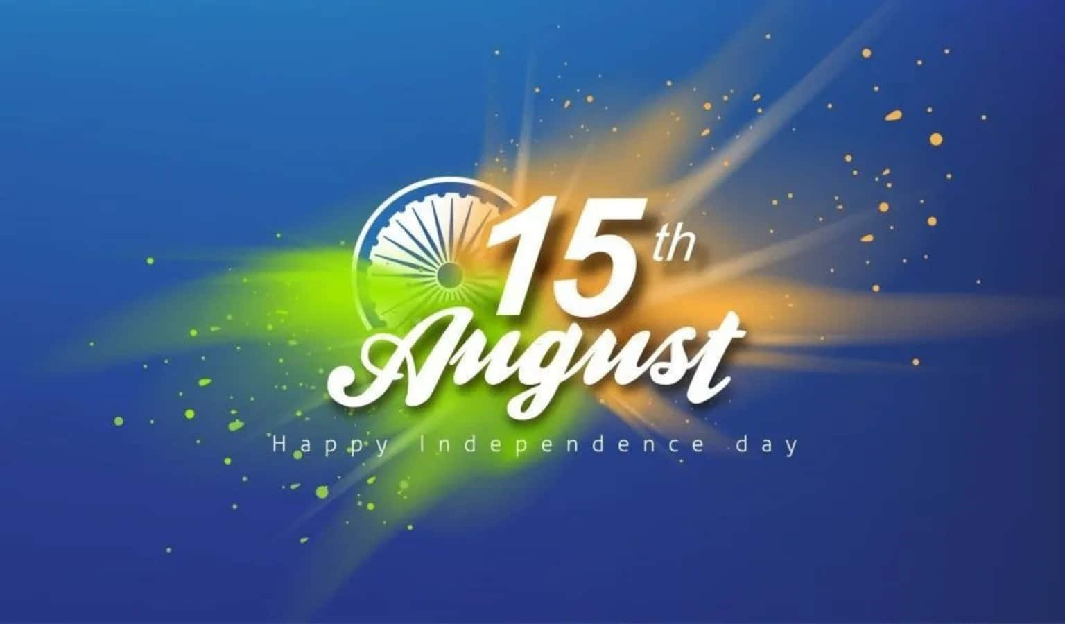 India Independence Day Blue Background Picture