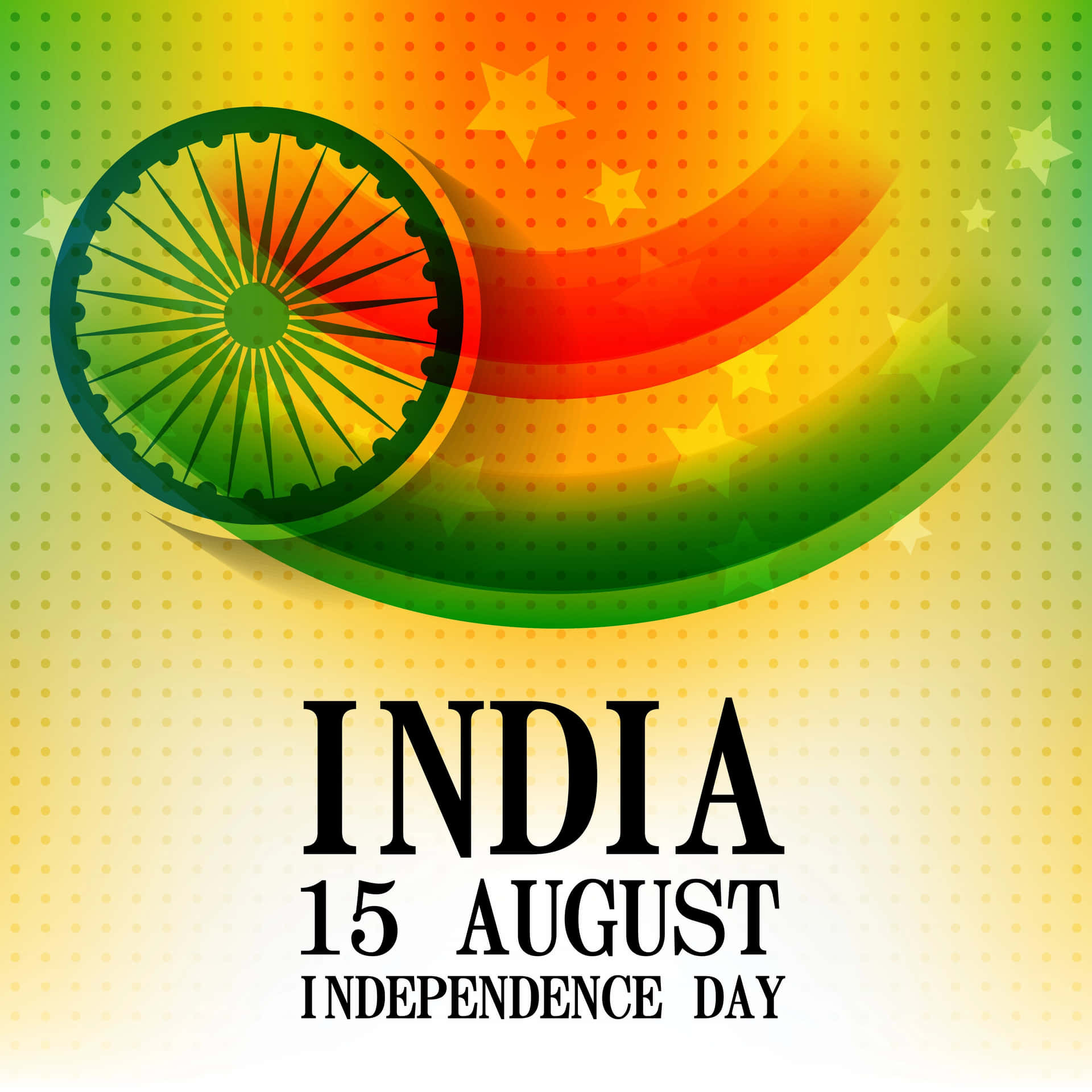 Imagende Estrellas Del Día De La Independencia De India