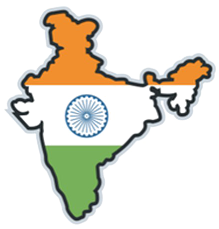 India Independence Map Ashoka Chakra PNG