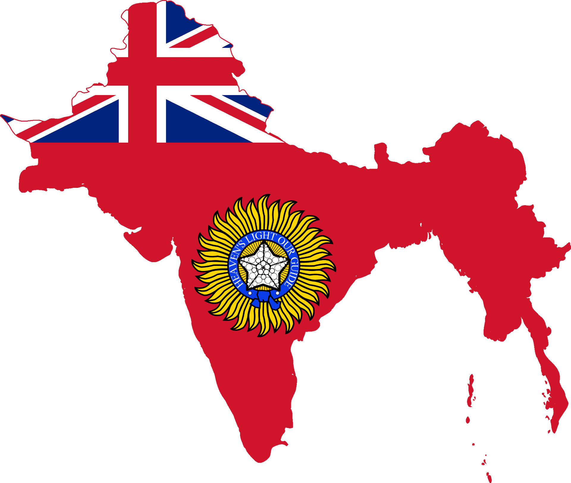 India Map British Raj Coatof Arms PNG